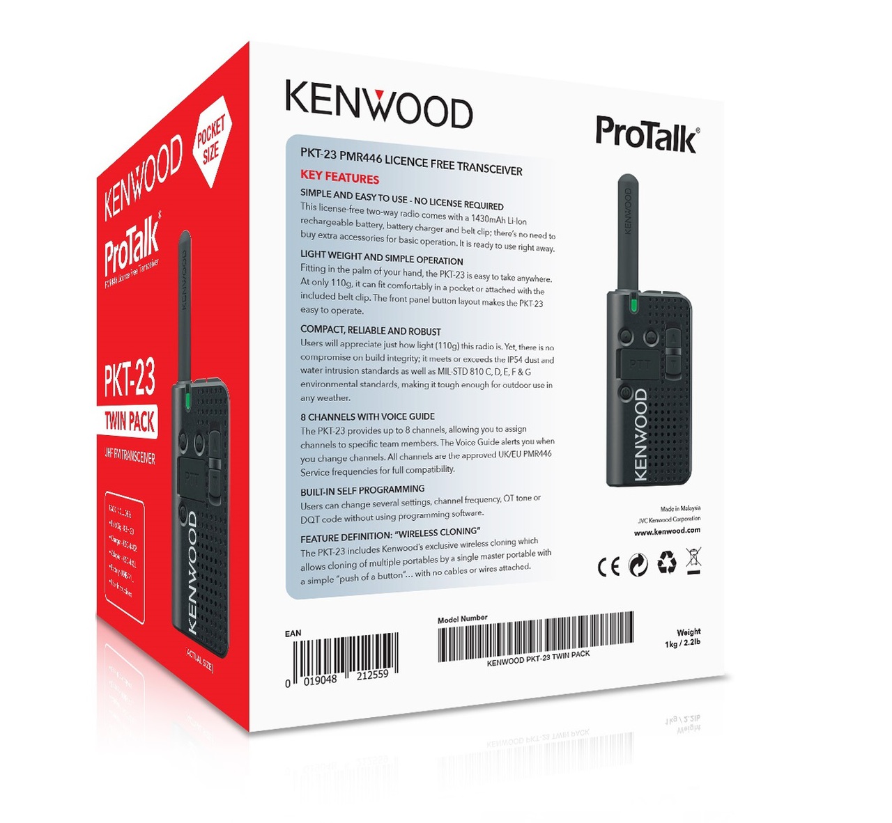 KENWOOD PKT-23 TWO WAY RADIO TWIN PACK - Image 2