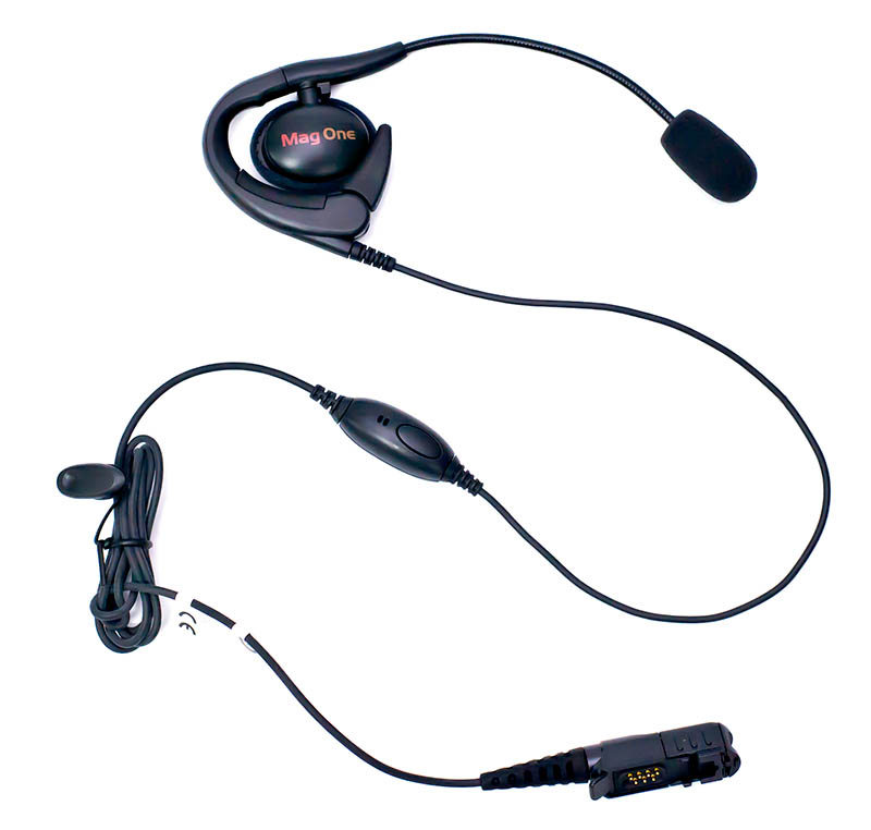 PMLN5732A - Motorola Solutions MagOne Earset with Boom Mic & In-Line PTT/VOX Switch
