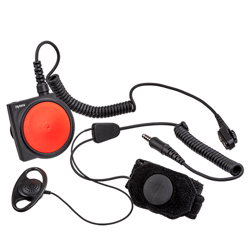 ELN08 - Throat-vibrating earpiece with large PTT