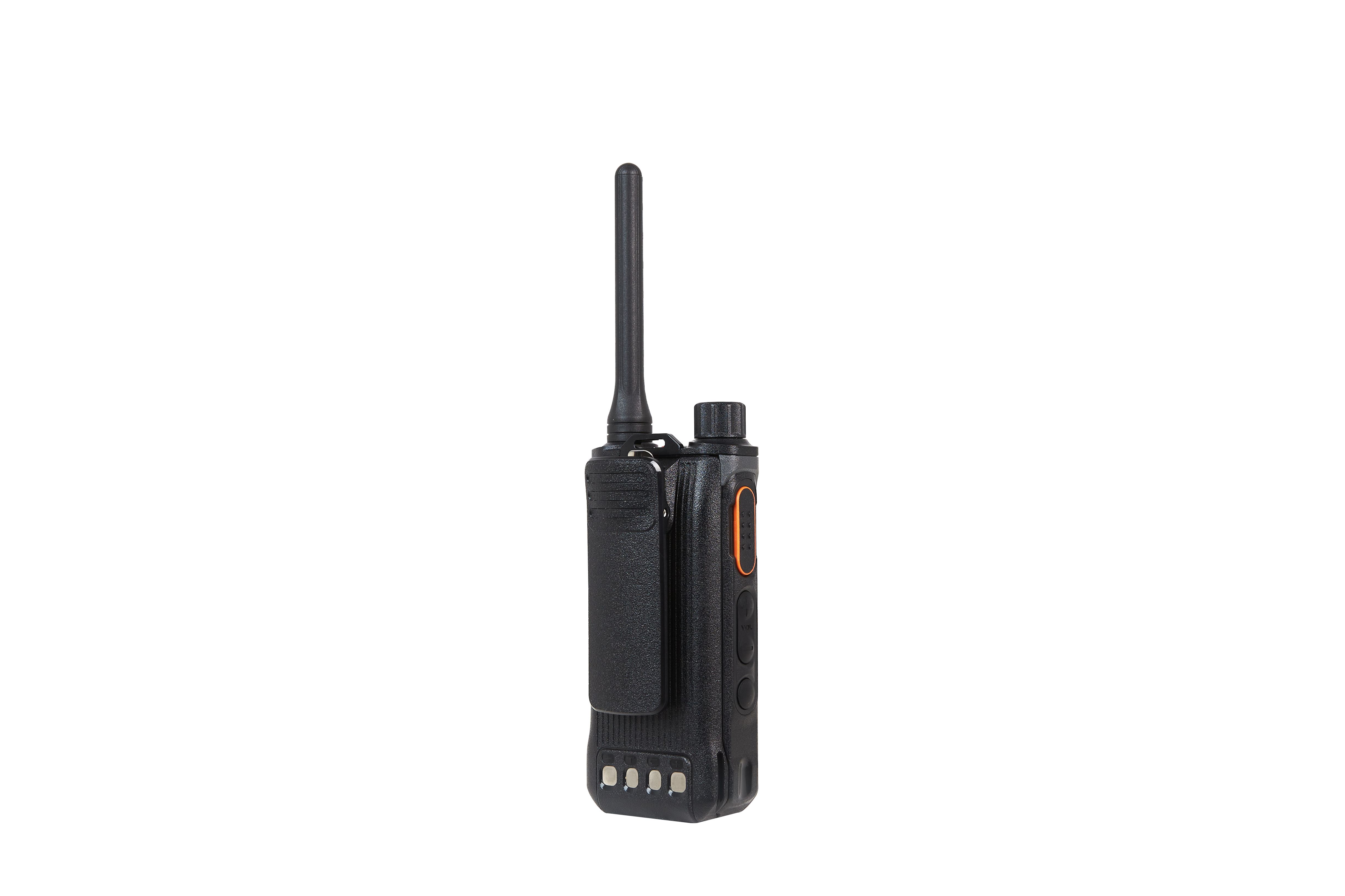 Hytera BP565 Digital Portable Radio Back Left Angle Belt Clip